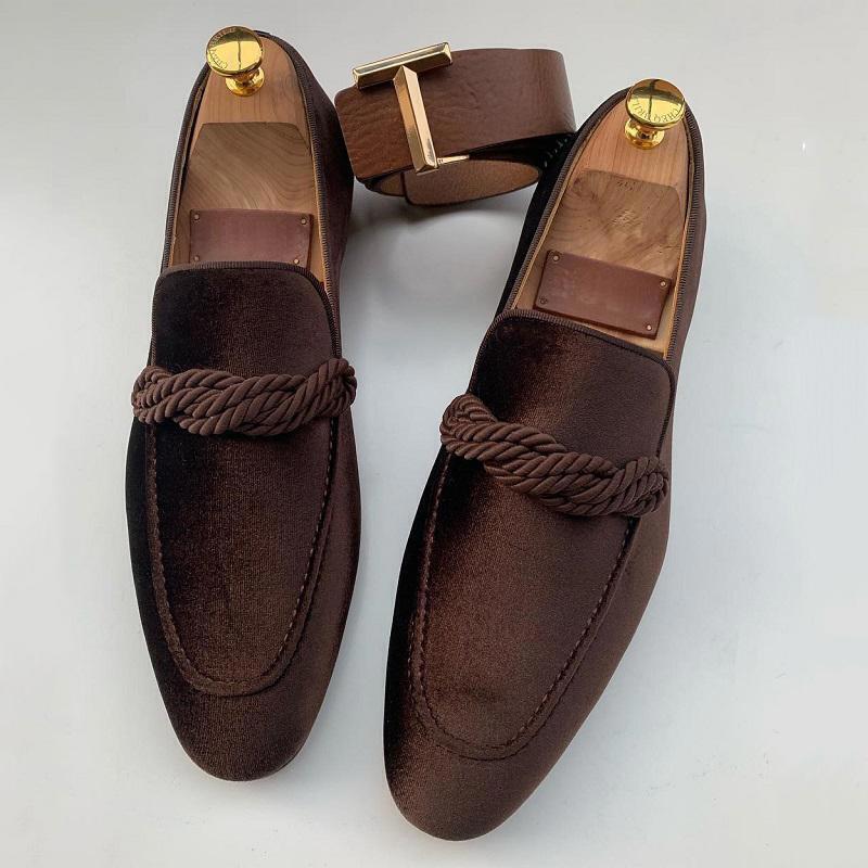 Men's Loafers Leather Shoes Men Driving Shoes Wedding Male Dress Shoes