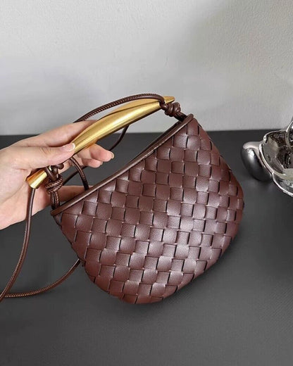 New woven bags senior sense of handbag dumpling bag shoulder crossbody bag