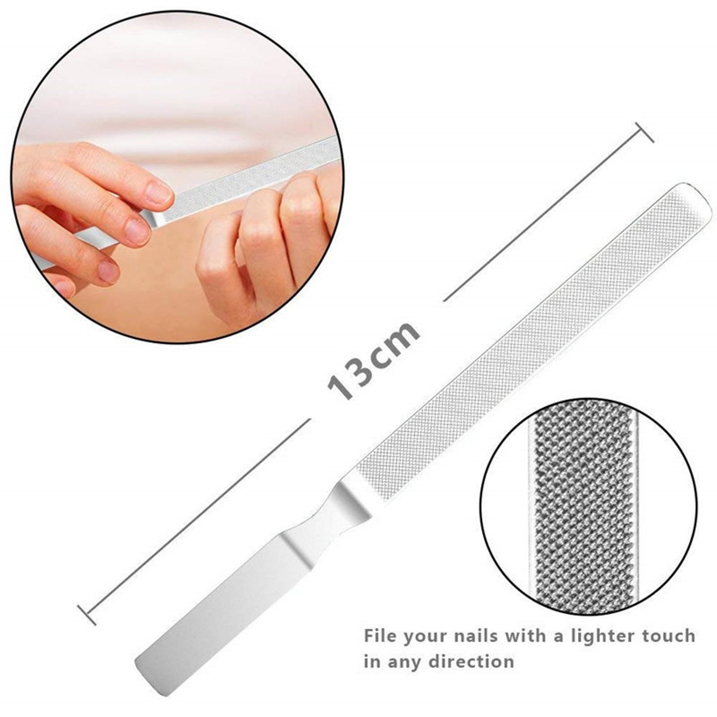 12Pack Stainless Steel Nail Treatment Foot Hands Pedicure Tool Clipper Kits