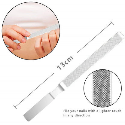 12Pack Stainless Steel Nail Treatment Foot Hands Pedicure Tool Clipper Kits