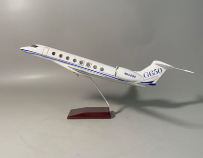 45CM 1:50 Gulfstream G650 Business Airplane Landing gears Resin Aircraft Model