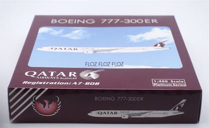 Phoenix Qatar Airways for Boeing 777-300ER A7-BOB White coating LTD 1:400 Model
