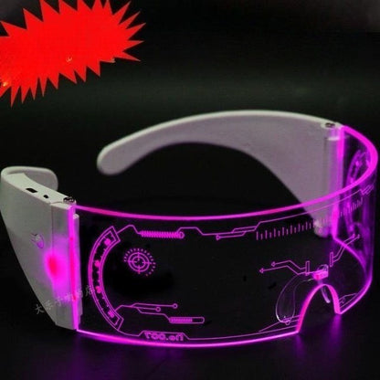 LED-lit Cycling Goggles with Nighttime Anti-Collision Lighting