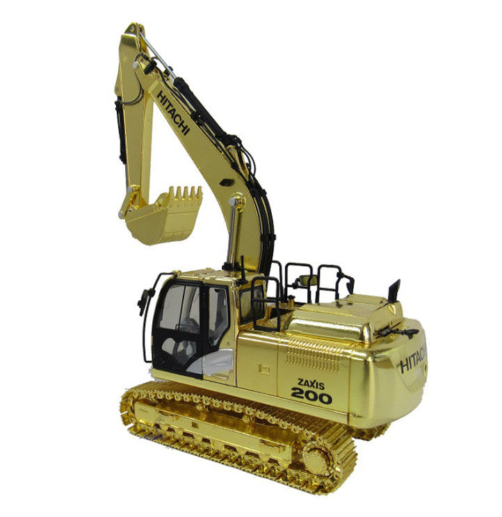 1:50 ZAXIS200-6 Excavator Construction Machine Equipment Diecast Model Gold