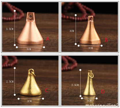 1pc 1.3" New Pure Copper Buddhism Stamp Clay Stupa Machine Mold Blessing
