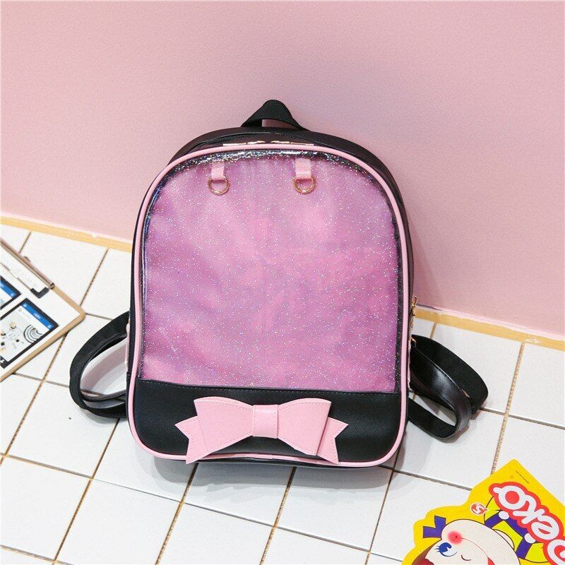 Women's PU Backpack Girls Lady Daily Travel Bag Rucksack Female Bags Schoolbags