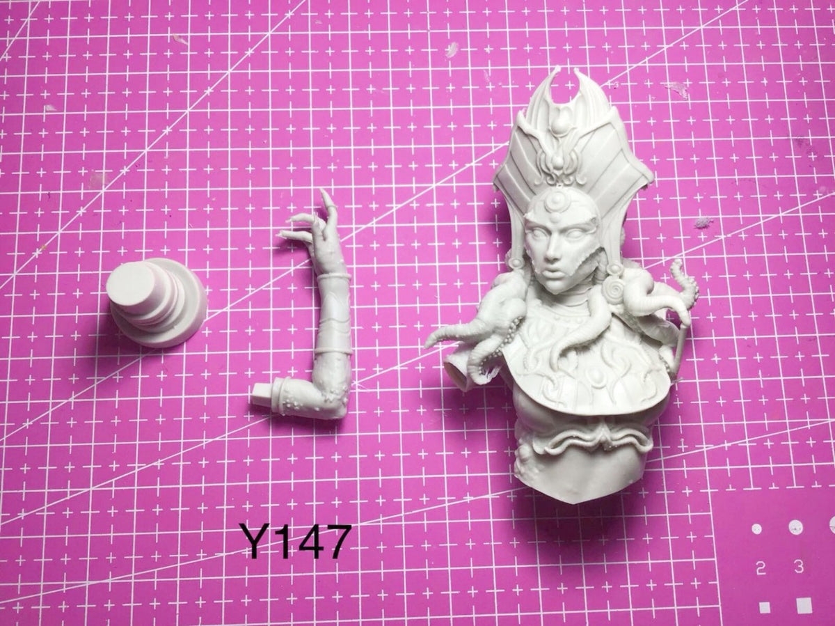 1/12 resin bust figures model Fantasy Octopus Queen Bust unassembled Unpainted
