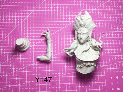 1/12 resin bust figures model Fantasy Octopus Queen Bust unassembled Unpainted