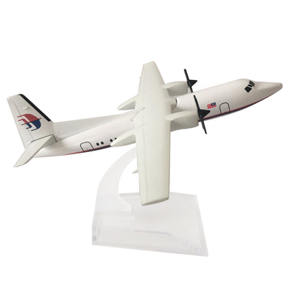 1:400 16cm Aircraft Malaysia Fokker FK-50 Alloy Plane Model Airplane Ornaments