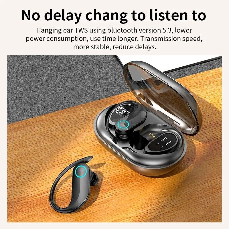 Earbuds Sport Headset Bone Conduction Headphones Bluetooth 5.2 Wireless Open-Ear