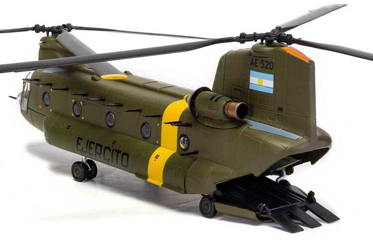 1/72 Nugan helicopter model CH-47C AE-520 Falklands War 1982 alloy