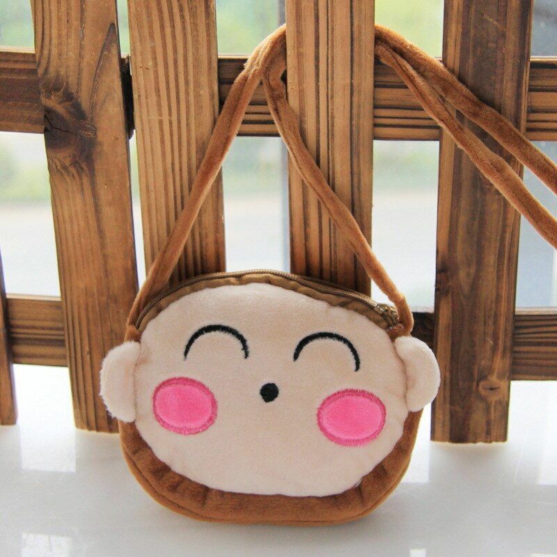 Cartoon Plush Lovely Children Purse Messenger Bags Animal Panda Cat Fluffy Baby