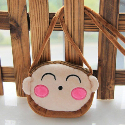 Cartoon Plush Lovely Children Purse Messenger Bags Animal Panda Cat Fluffy Baby