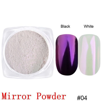 Nail Polish 8ml Jars Silver Gold Mirror Metallic Lacquer UV Gels Soak Off Paints