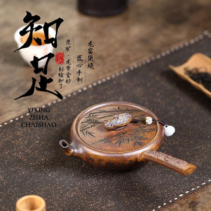 180ml Yixing Zisha Pot Handmade Tea Pot Kungfu Pots