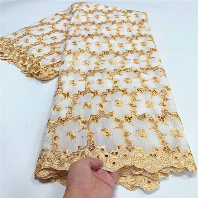 5 yard Swiss lace latest heavy beaded Embroidery 100% lace popular
