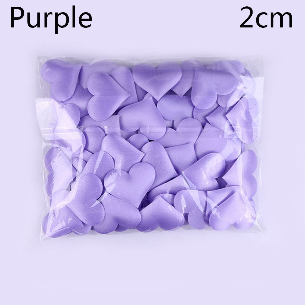 Wedding Party Decoration 100Pcs Padded Fabrics Throwing Petals Love Heart Decors