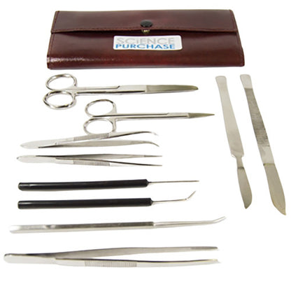 Advanced Dissection Kit, 10 Instruments with Snap-lock Storage Pouch