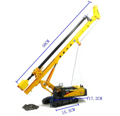 1:35 XCMG XR220 Rotary Drilling Rig Excavator Construction Machine Diecast Model