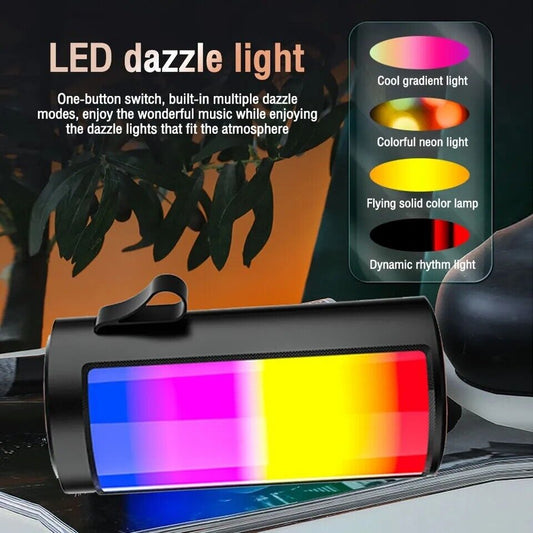 Bocina bluetooth con luces LED de colores Portable con bocina Parlante Altavoz