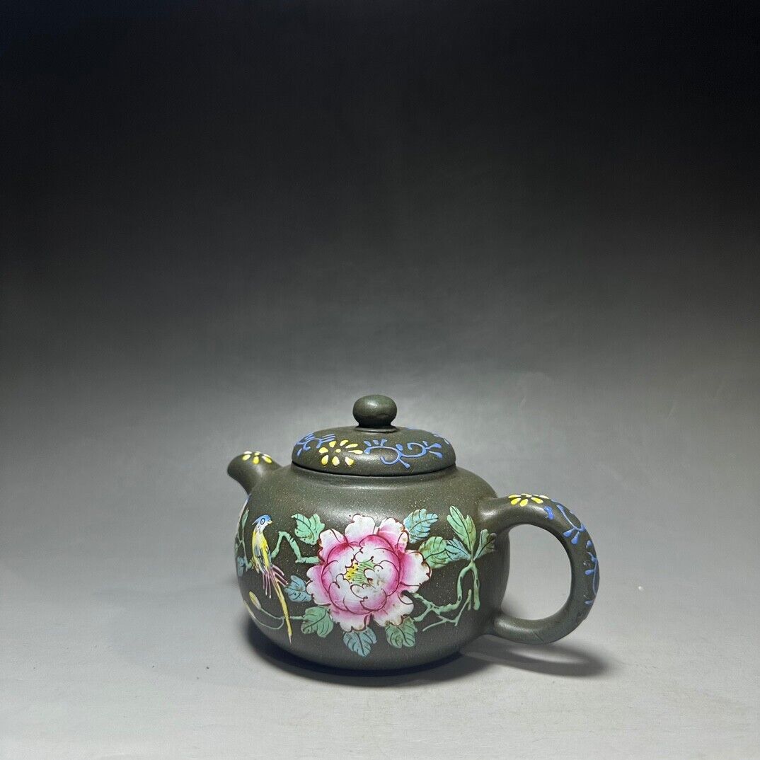 Chinese Yixing Zisha Clay Handmade Exquisite Teapot（圆墩 底款：浙甯玉成窑）