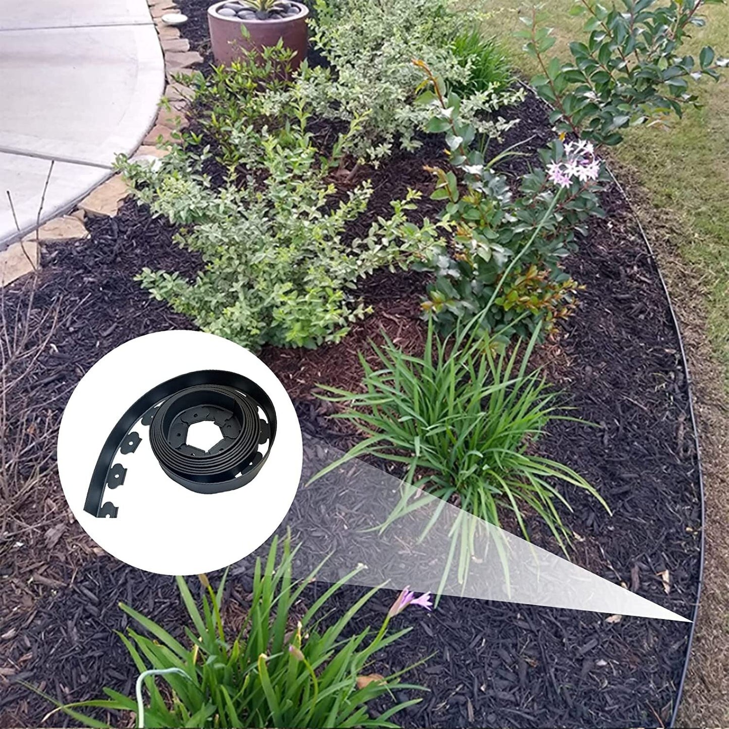 10M Garden Lawn Edging Border - Flexible Fence Plant Grass Barrier for Landscape