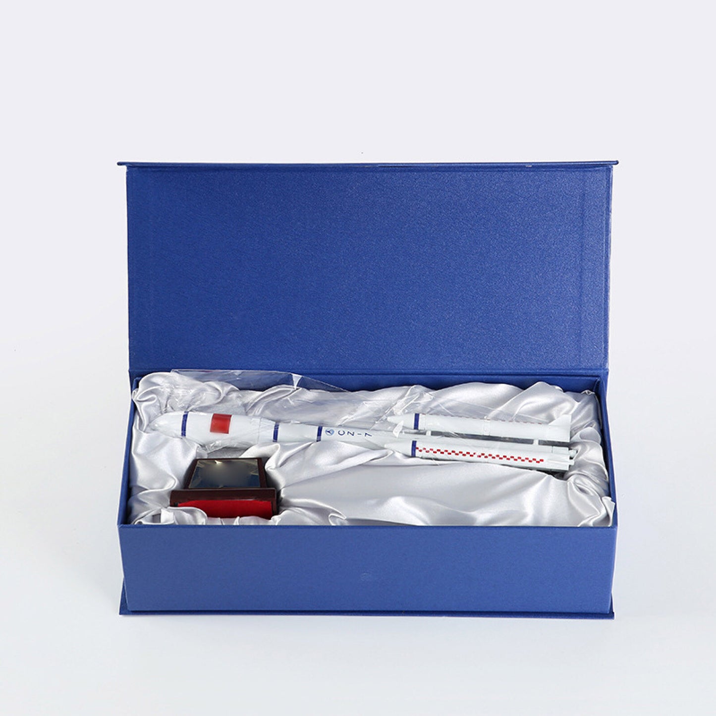 1/200 CZ-7 Long March 7 Rocket Model Simulation Alloy Spacecraft Scene Display b