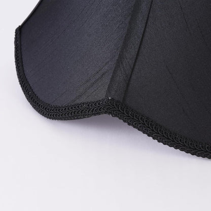 2 Pcs Scalloped Lamp Shades Black Scallop Lamp Shade 6.7``Top X 13``Bottom X 10`
