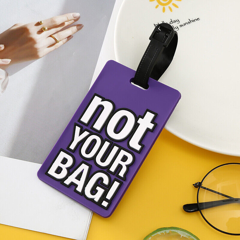 Luggage Tags PVC Hang Tag Baggage Labels Name Address Suitcase Travel Holiday