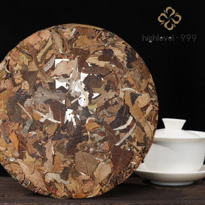 200g White Tea Cake Jingmai Laobaishou Qizi Yunnan Ancient Tree Shoumei Tea