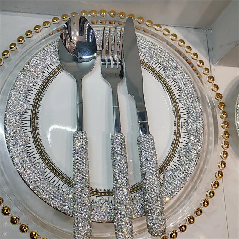 Fork Spoon Knife Silverware Tableware Home Kitchen Dinnerware Wedding