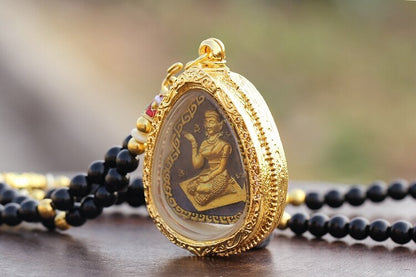 Temple Talisman Wealth Money GOOD LUCK BLESS Buddha Pendant Amulet Belief