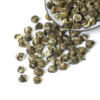 GOARTEA 10Pcs*8g Supreme Jasmine Tea Jasmine Dragon Pearl Tea Jasmine Green Tea-