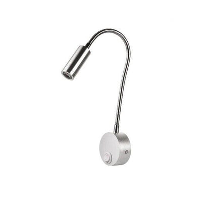 Wall Lamp 3W Aluminum Black Silver Home Hotel Loft Bedside Reading Book Lighting