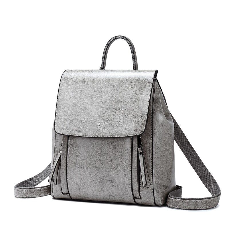 Genuine Leather Women Backpack Shoulder Bag Girls School Skin Book Laptop Bags