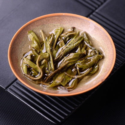 357g 2021 Menghai Pu'er Tea Raw Tea Cake Pa Sha Mountain Trees Qizi Cake Tea