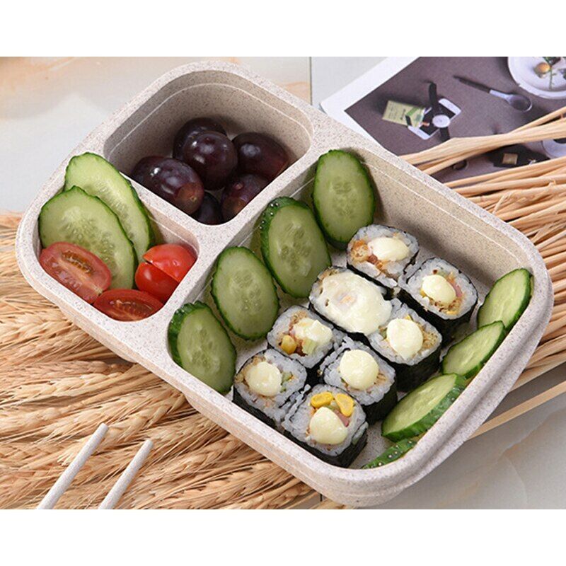 Food Container Storage Tableware Heated Dinnerware Lunch Bento Box Dining Tools