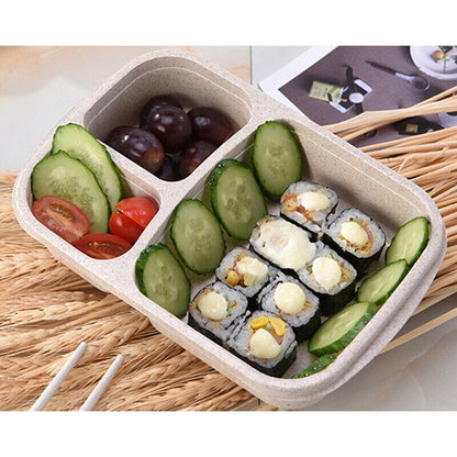 Food Container Storage Tableware Heated Dinnerware Lunch Bento Box Dining Tools