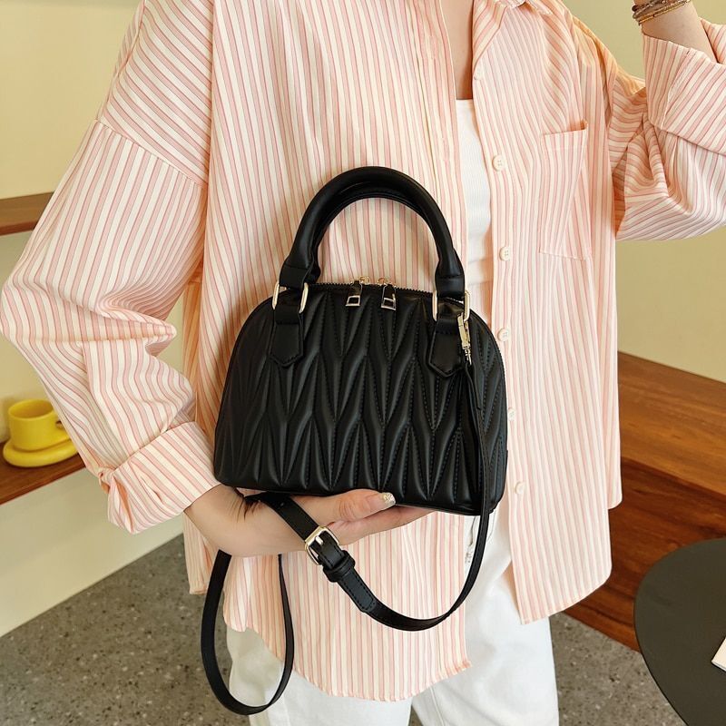Handbag Embroidery Synthetic Leather Shoulder Bag Crossbody Shell Bag Clutch Bag