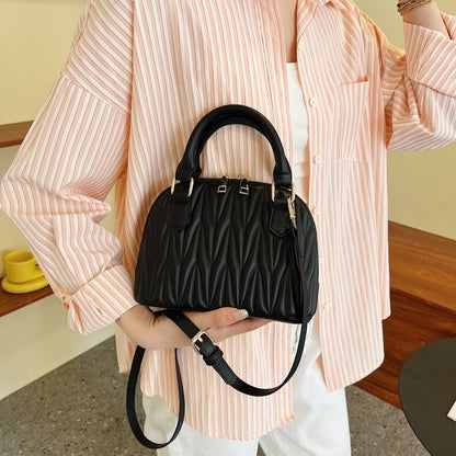 Handbag Embroidery Synthetic Leather Shoulder Bag Crossbody Shell Bag Clutch Bag