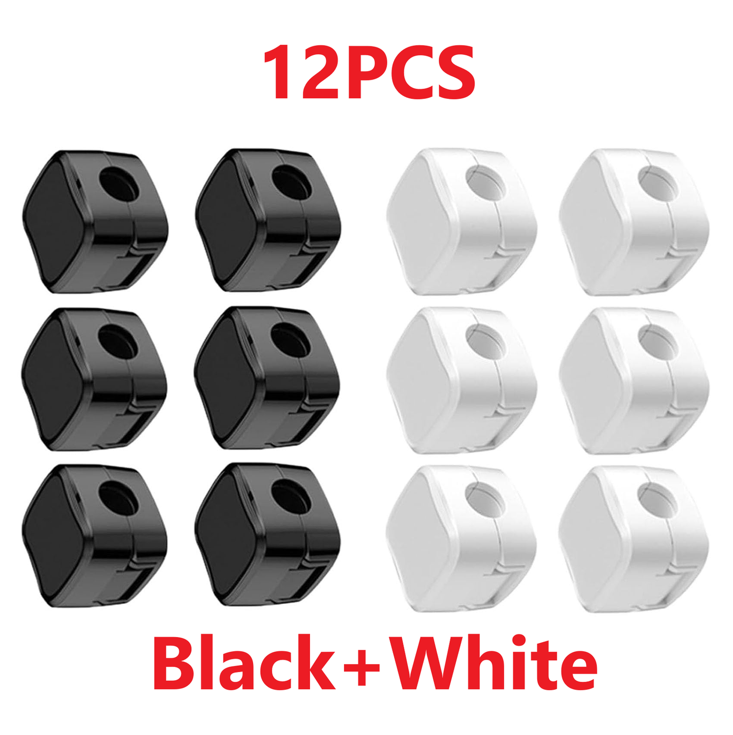 12Pcs Magnetic Cable Clips & Cord Holder, Under Desk Cable Management