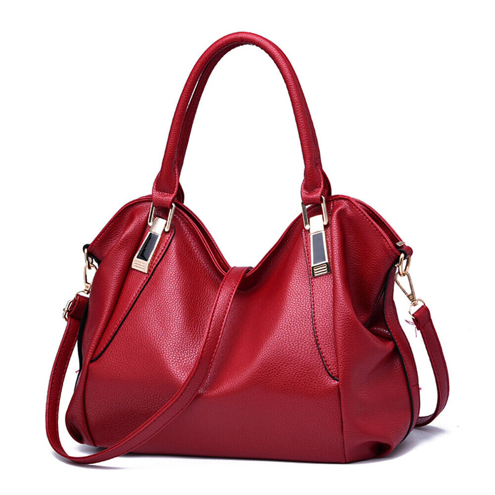 Women Faux Leather Shoulder Bag Tote Purse Messenger Handbags Crossbody Satchel