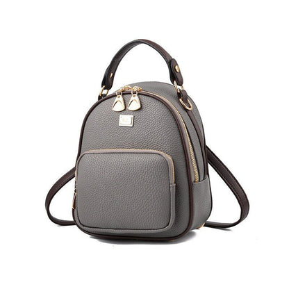 Backpack Soft Leather Traveling Small Backpacks Fashion Shoulder Bags Softback