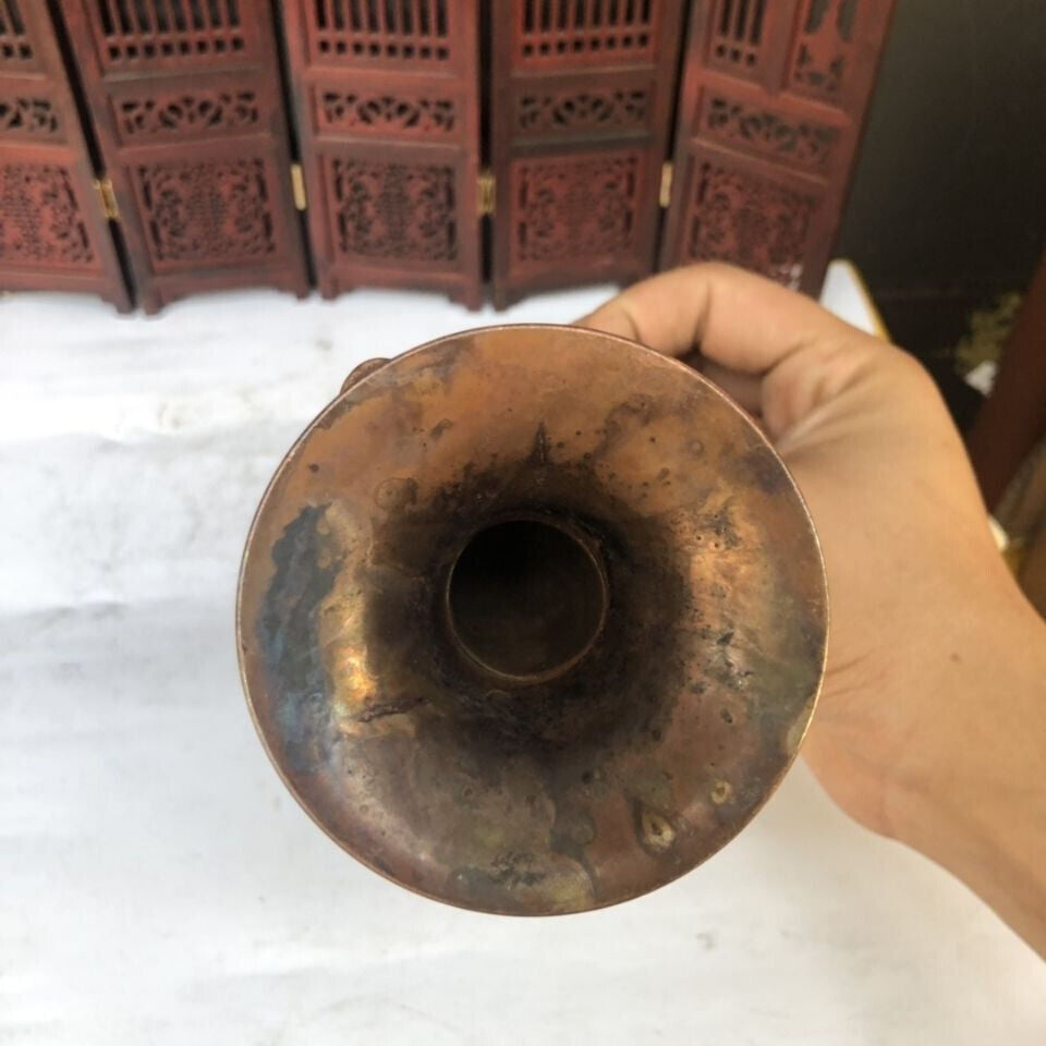 Chinese old copper bicycle rickshaw horn