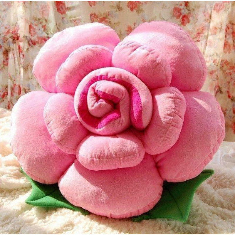 Rose Shape Bed Sofa Chair Throw Cushion Lumbar Pillow Lover Wedding Gift