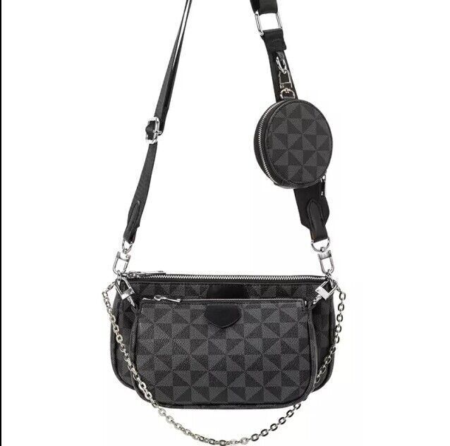 3 In 1 Fashion Luxury Leather Women Handbag Shoulder Purse Crossbody Tote Bags