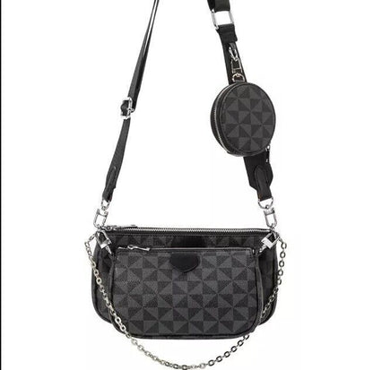 3 In 1 Fashion Luxury Leather Women Handbag Shoulder Purse Crossbody Tote Bags