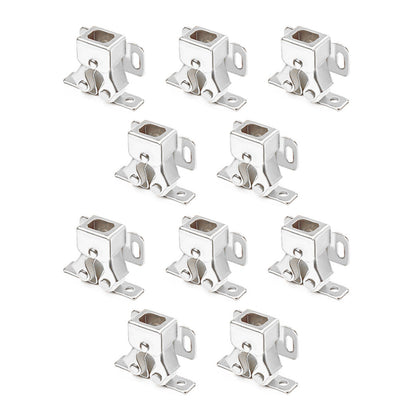 10 Pcs Silver Roller Catch Lock Durable For Dressers/Doors/Cabinets Accessories