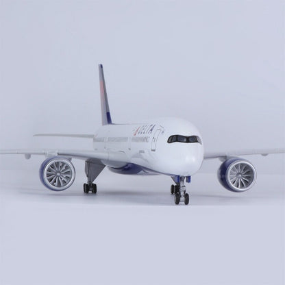 1/142 47cm DELTA Airlines A350 Passenger Plane Model Airplane Toy W/Sound Light