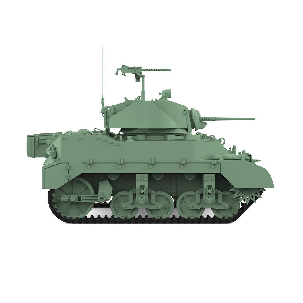 SSMODEL SS100508 1/100 15mm WarGaming Military Model US M5A1 Stuart Light Tank